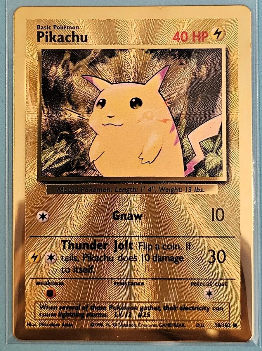 Pikachu Pokémon TCG Metal English Collectible Individual Card