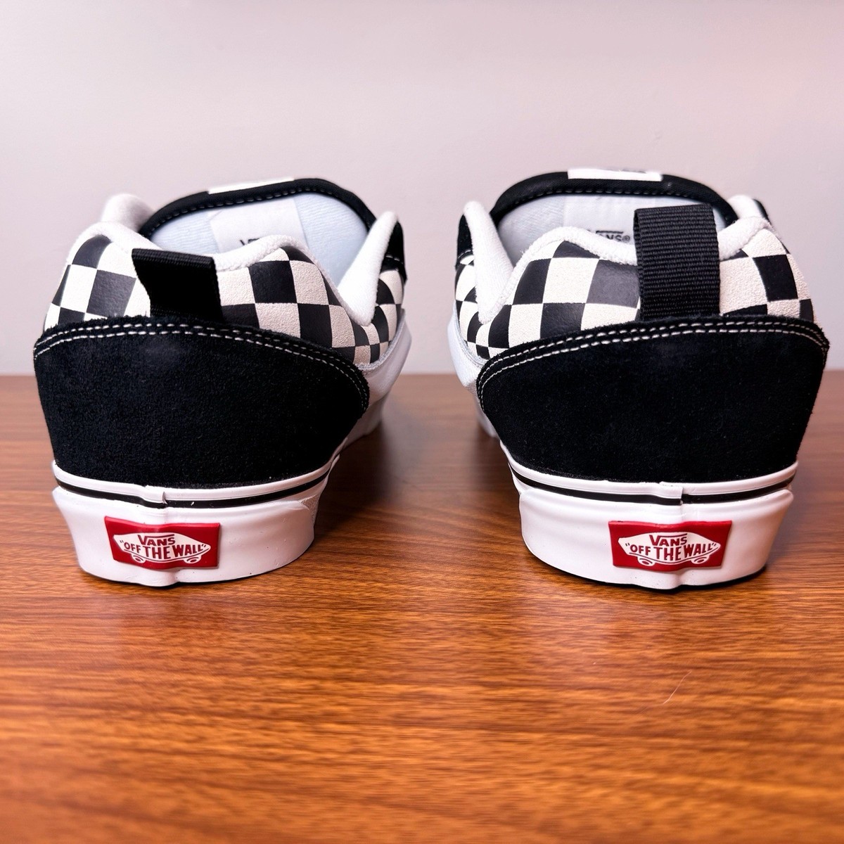 Vans Knu Skool Checkerboard Black White Men\'s 7 / Women\'s 8.5 / UK 6 NWT Vans KNU SKOOL Black / White - Free delivery | Spartoo NET  main image 3