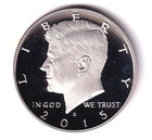 2015 S Proof Kennedy Half Dollar 50c from Proof Set #1718 — photo 1