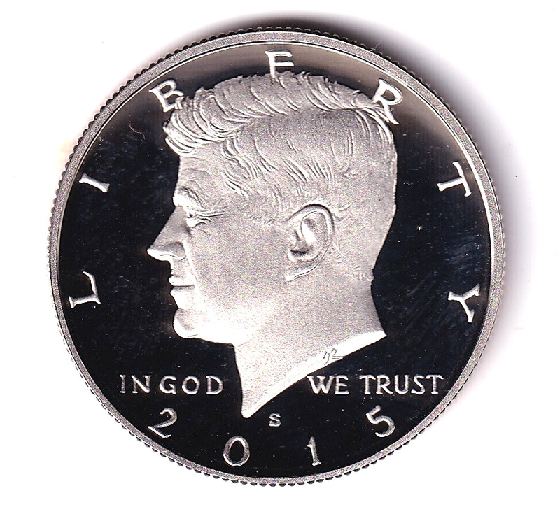 2015 S Proof Kennedy Half Dollar 50c from Proof Set #1718