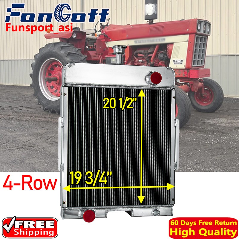 4 Row Radiator For Farmall International 2706 766 2656 2756 656 706 US 378713R92