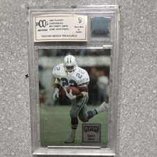 Playoff 1993 Contenders Emmitt Smith #50 Game Used Pants Dallas Cowboys BCCG 9