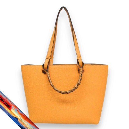 Loewe Anagram Tote A717S72X03 Women's Leather Handbag Yellow