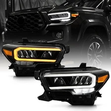 Full LED Headlights Assembly For 2020-2023 Toyota Tacoma Limited TRD Left+Right