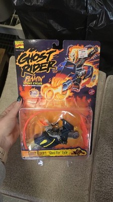 1995 Toy Biz Marvel Comics Ghost Rider's ''Ghost Fire'' Cycle action figure set