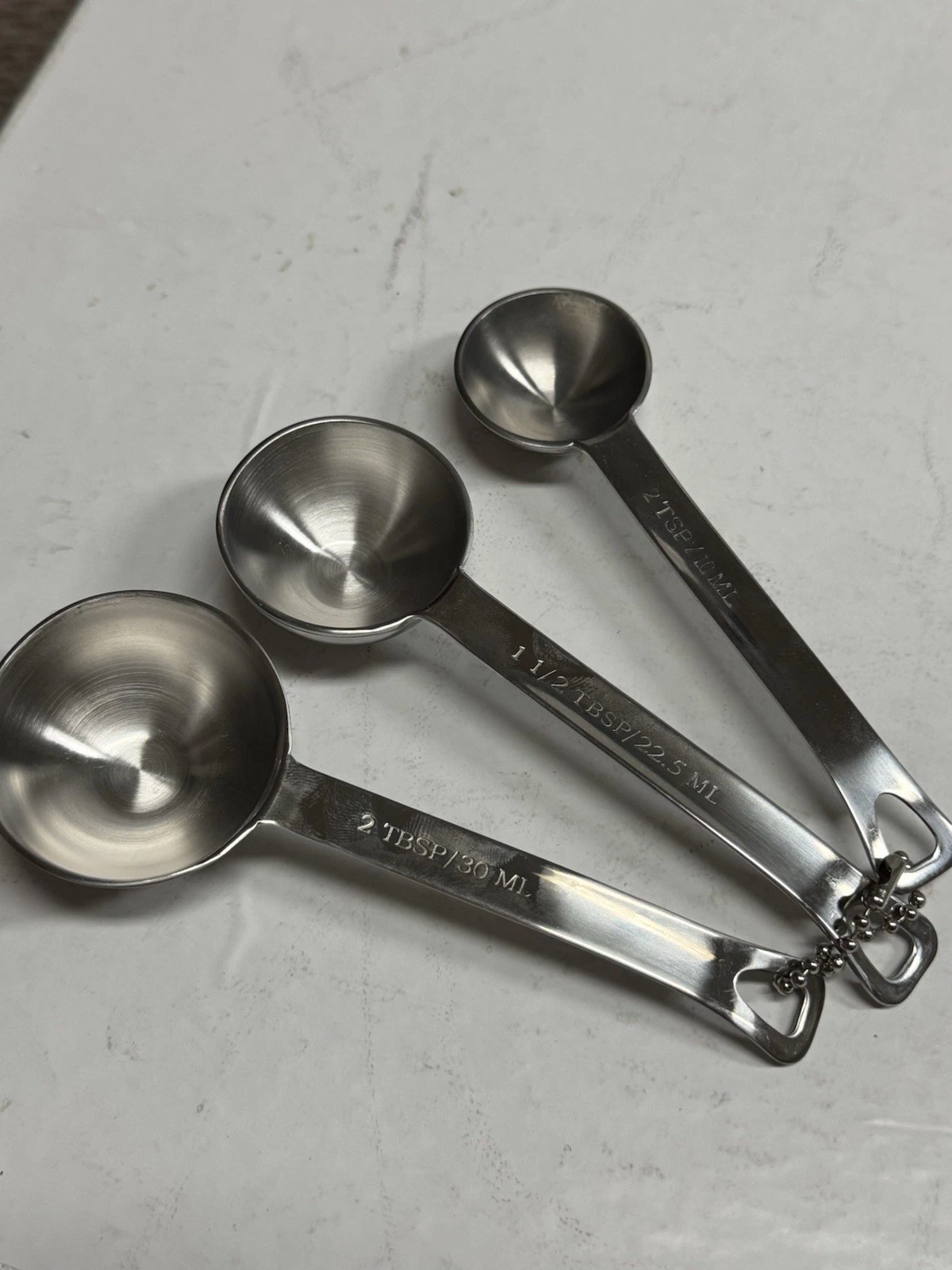 Williams Sonoma Stainless Steel 3-Piece “Odd-Size" Measuring Spoon Set