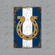 Vintage Indianapolis Colts Metal Sign NFL Sports Decor Man Cave Wall #498