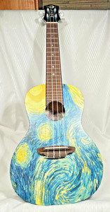 LUNA VAN GOGH Starry Concert de nuit UKULELE w/ Gig Bag nouveau Uke - Acajou - bleu