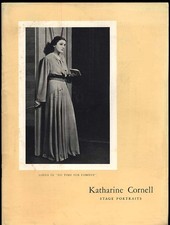 Katharine Cornell Stage Portraits souvenir booklet 1940 No Time for Comedy