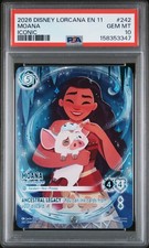 2026 DISNEY LORCANA EN 11-WINTERSPELL ICONIC MOANA - CURIOUS EXPLORER PSA 10