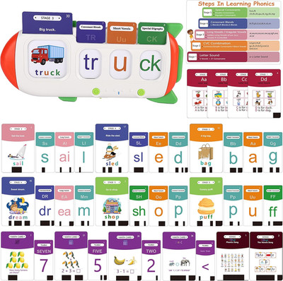 Phonics Flash Cards for Kids 3-8 - Learn to Read, Letter Sounds & Word Blending,