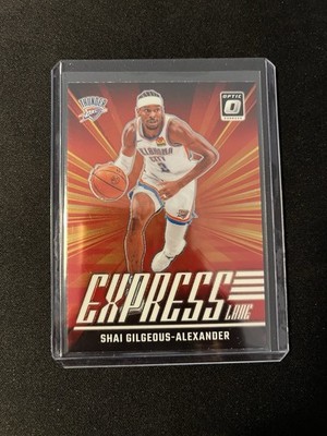 2024-25 Donruss Optic Shai Gilgeous-Alexander Express Lane, #24, Thunder 
