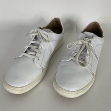 OluKai Pehuea Li Ili White Leather Sneaker Casual Low Top Shoes 20433-4R4R-10 W