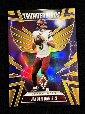 Jayden Daniels SP 5/10 Panini Phoenix Thunderbirds Jersey # Match 1/1 Gold Prizm