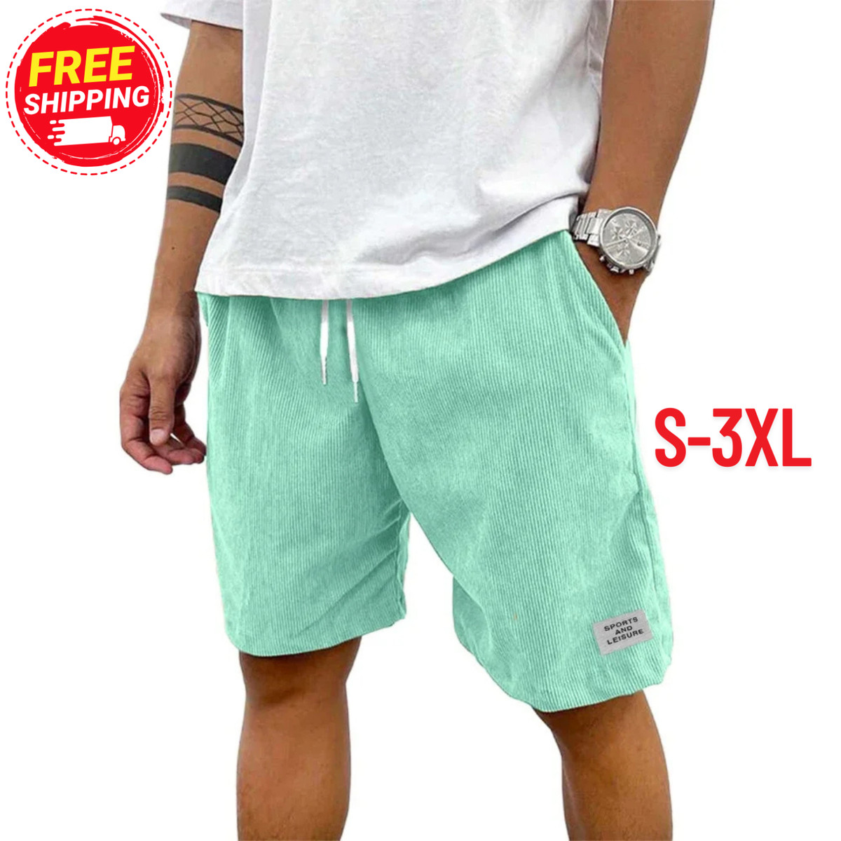 Men's Lightweight Outdoor Shorts Casual Sportswear Summer Beach Gym Fitness Gift