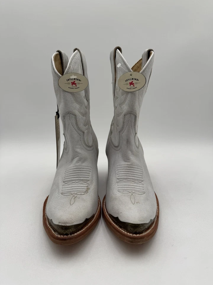 Botines para mujer Idyllwind Wheels de cuero blanco occidental talla 7B Foto 2 de 4