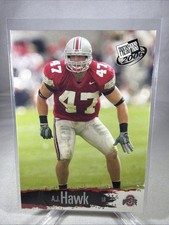 A.J. HAWK (Ohio State) 2006 PRESS PASS PRE-ROOKIE CARD #3B. rookie card picture