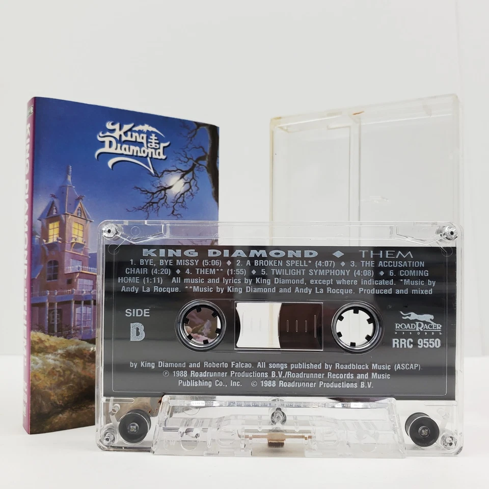 King Diamond Them Cassette Tape Heavy Metal 90s Vintage 1990 Roadrunner Tested - Image 4 of 4