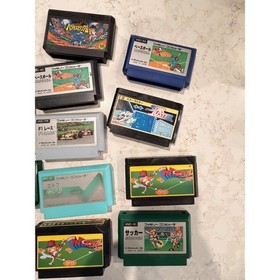 Nintendo Famicom Game Lot 12 Games Baseball Soccer F1 Race Star Luster Japanese