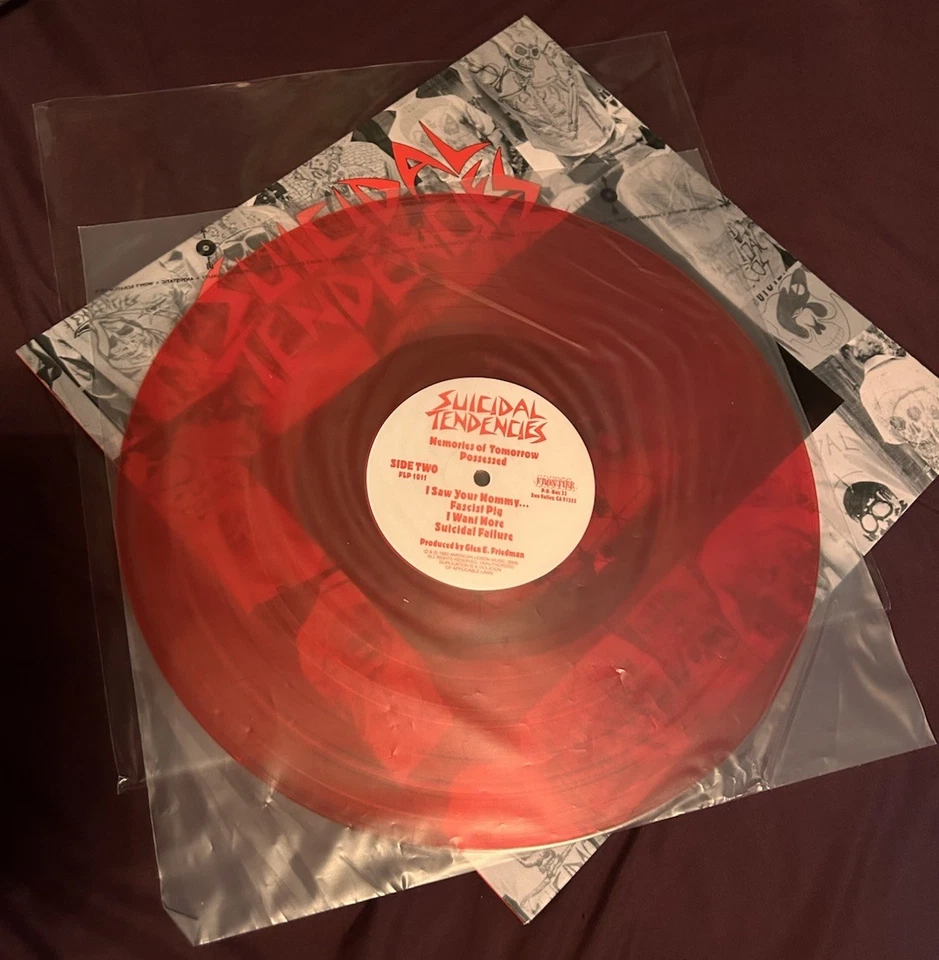 SUICIDAL TENDENCIES Debut, 12” Vinyl, 1983, Translucent red vinyl Foto 3 de 4