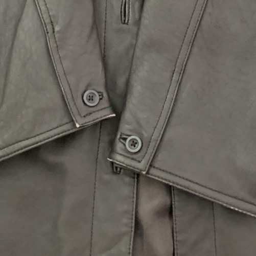 Centigrade Leather Button Jacket Soft Brown Lined… - image 8