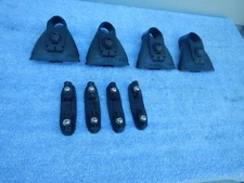 4 Yakima Locking Railrider Roof Rack Tower Mounts Round Bars Landing Pads Bases