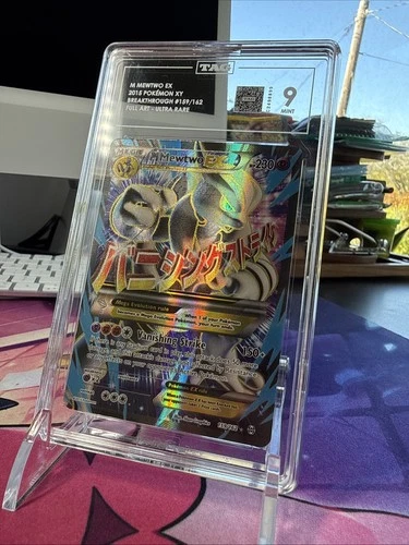 Pokemon TAG 9 M Mewtwo Ex #159 Full Art XY Breakthrough 2015 English Ships Fast!