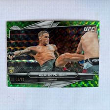Dustin Poirier Chrome 2026 Green Refractor /75 #78