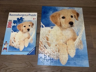Ravensburger 100 Teile Puzzle Hunde Welpe Golden Retriver  - vollständig