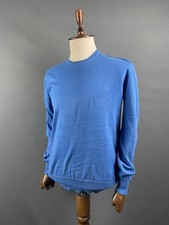 Felpa uomo Valentino Roma taglia XL blu cotone manica lunga girocollo