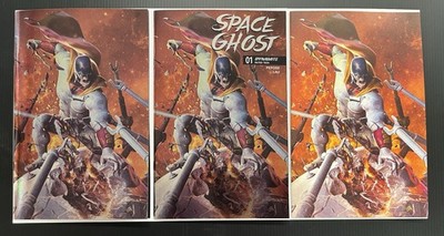 SPACE GHOST (2025) #1 CVR ZB 1:15 FOIL + Z + O 1:10 BARENDS SET of 3 PROSHIPS