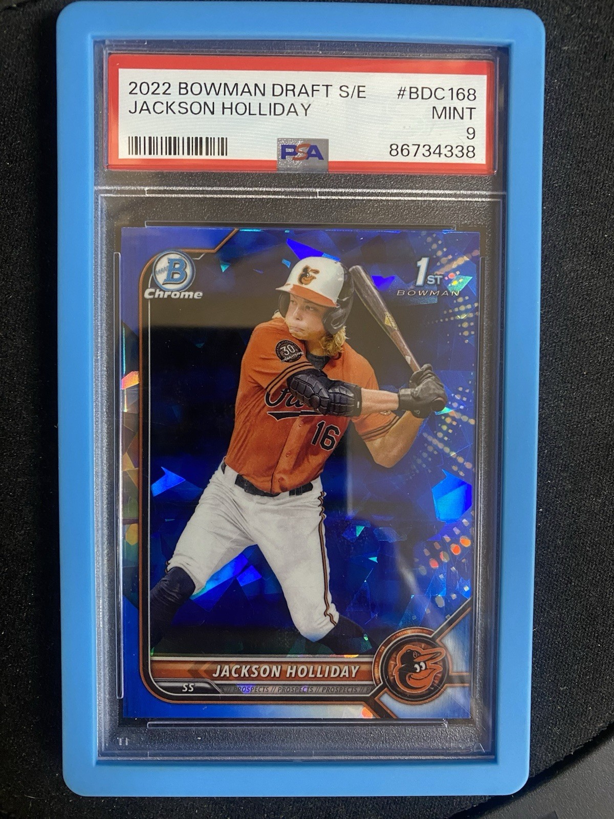 2022 Bowman Chrome Draft Sapphire Edition - Jackson Holliday #BDC-168 (RC) PSA 9