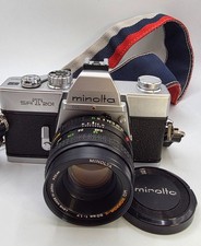 Minolta SRT 201 35mm Film Camera MD Rokkor-X 50mm f1.7 Lens Tested