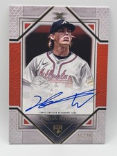 2025 Topps Definitive Collection Hurston Waldrep Rookie  Auto /25 Bookend Braves