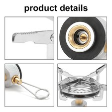 1-Outdoor Camping Picnic Stoves Heads Potable Foldable Gasstove Heads CRWD