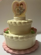 Vintage Fisher Price Fun With Food Create A Cake Wedding Cake -Incomplete
