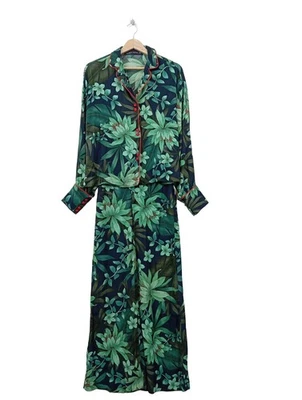 ZARA Tailleur Dames Costume T EU 38 turquoise-bleu-kaki style décontracté - Photo 1/4
