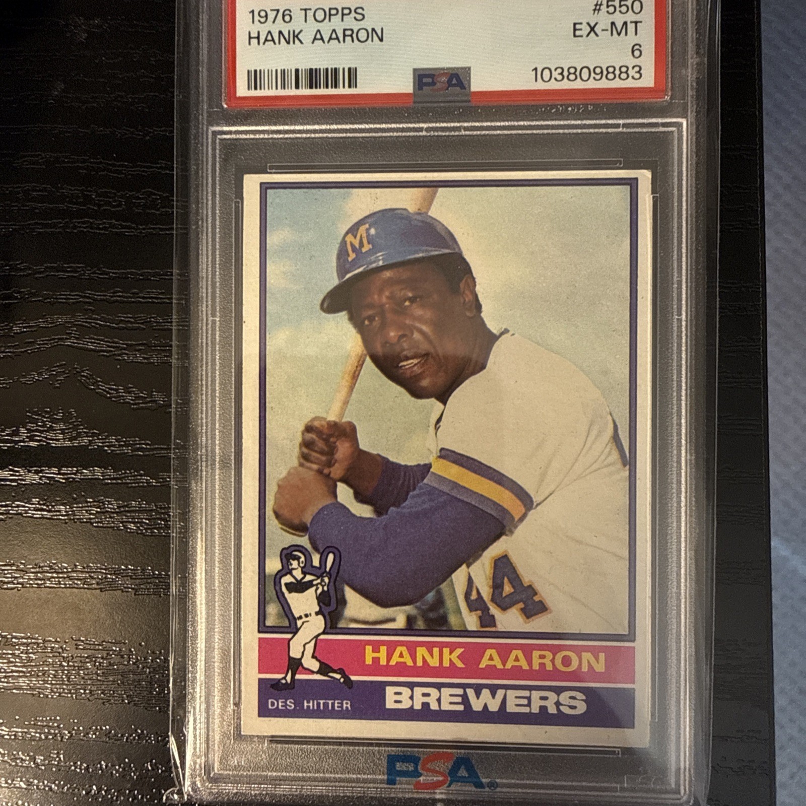 1976 Topps - Hank Aaron #550 PSA 6