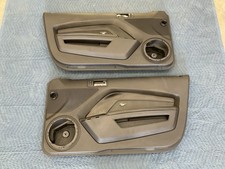 2010-2014 Ford Mustang Door Panels Black Pair Lh Rh Premium Leather Oem Shaker