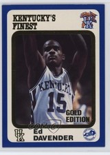 1988-89 Kentucky Wildcats Kentucky's Finest Gold Edition Ed Davender #160 10v5