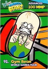 2002 Moose Enterprises 91. GYM BEAN Mighty Beanz card Free Ship