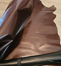 DARK COFFEE BROWN SHEEPSKIN LAMBSKIN LEATHER HIDE PANEL,SHEET,SQUARE,12x12 4-5sq
