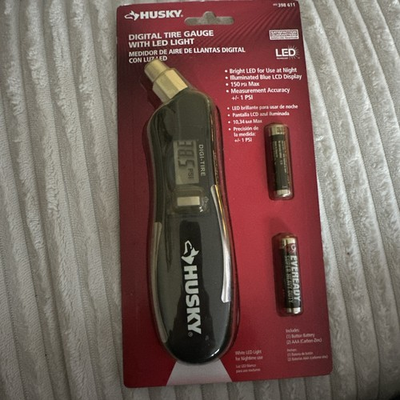 #ad Husky digital tire gauge with LED light. $19.99