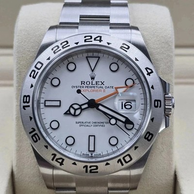 NEW 2026 Rolex Explorer II 42mm 226570 Stainless Steel White Polar Dial UNWORN