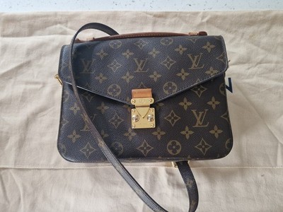 LOUIS VUITTON MONOGRAM POCHETTE METIS Braun Schulter Handtasche ORIGINAL