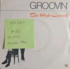 The Style Council Groovin' Vinyl Record 7" VG+/VG+ TSC6 1984