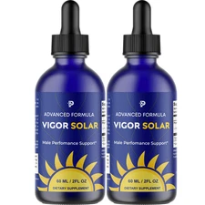 Vigor Solar Drops- Advanced Formula For Male Performance Support - 2 Bottles