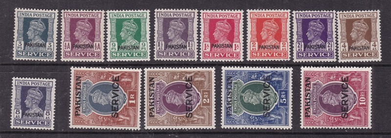 PAKISTAN  ^^^^^1947   SERVICE   sc# O1   .O33   x13  MNH++   hcv @ dco4209pak