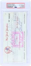 Graig Nettles New York Yankees Signed Check from August 31, 1978 - PSA 84855680