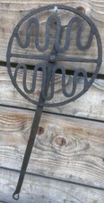 Grill Tournant Art Populaire Ancien XVIII-XIXeme Outil Cheminée Chenets